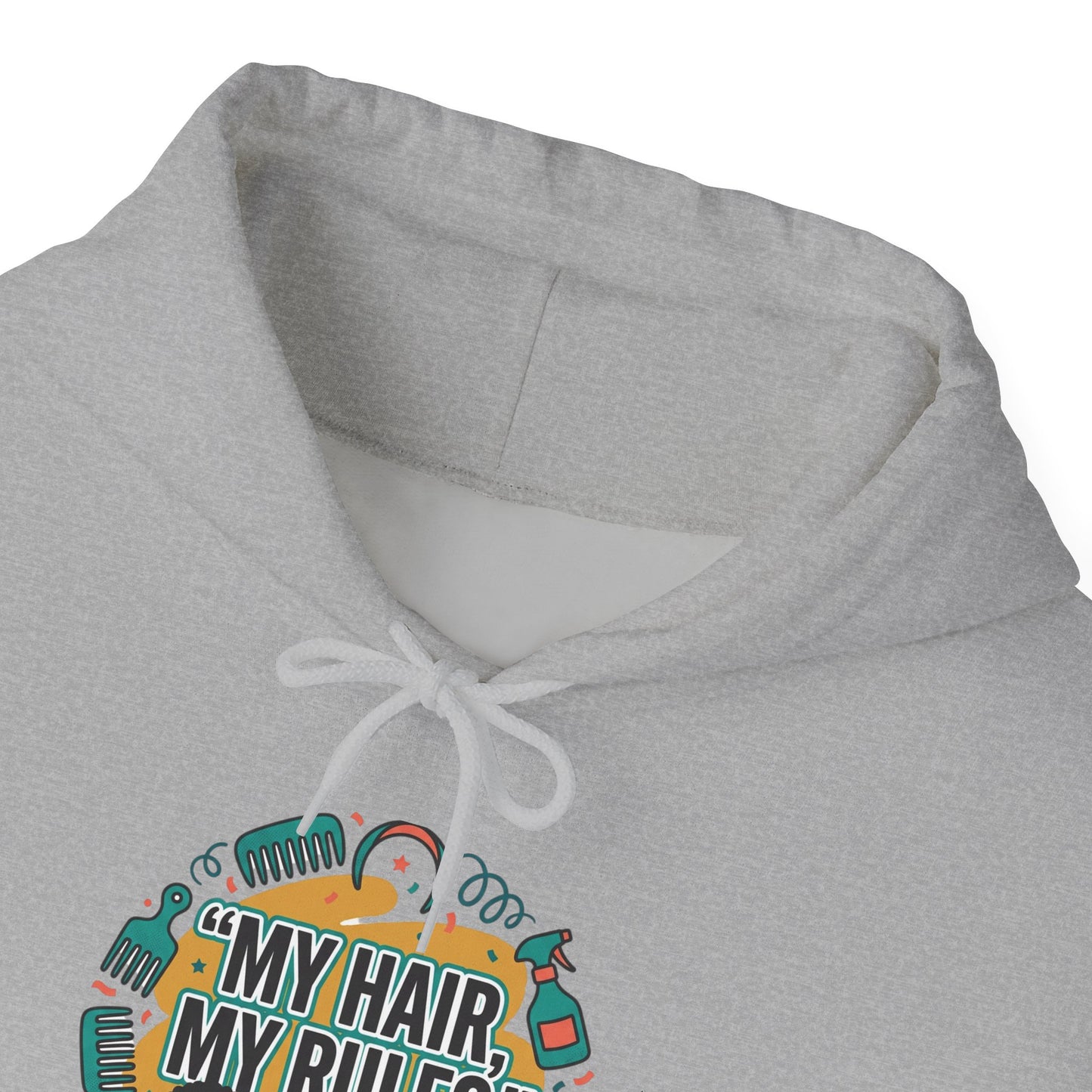Hoodie — "My Hair, My Rules" Natural Hair Pride Graphic Hoodie
