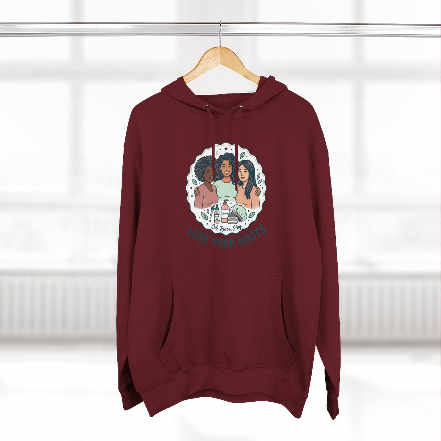Love Your Roots Hoodie — Women's Multicultural Pride Graphic Pullover