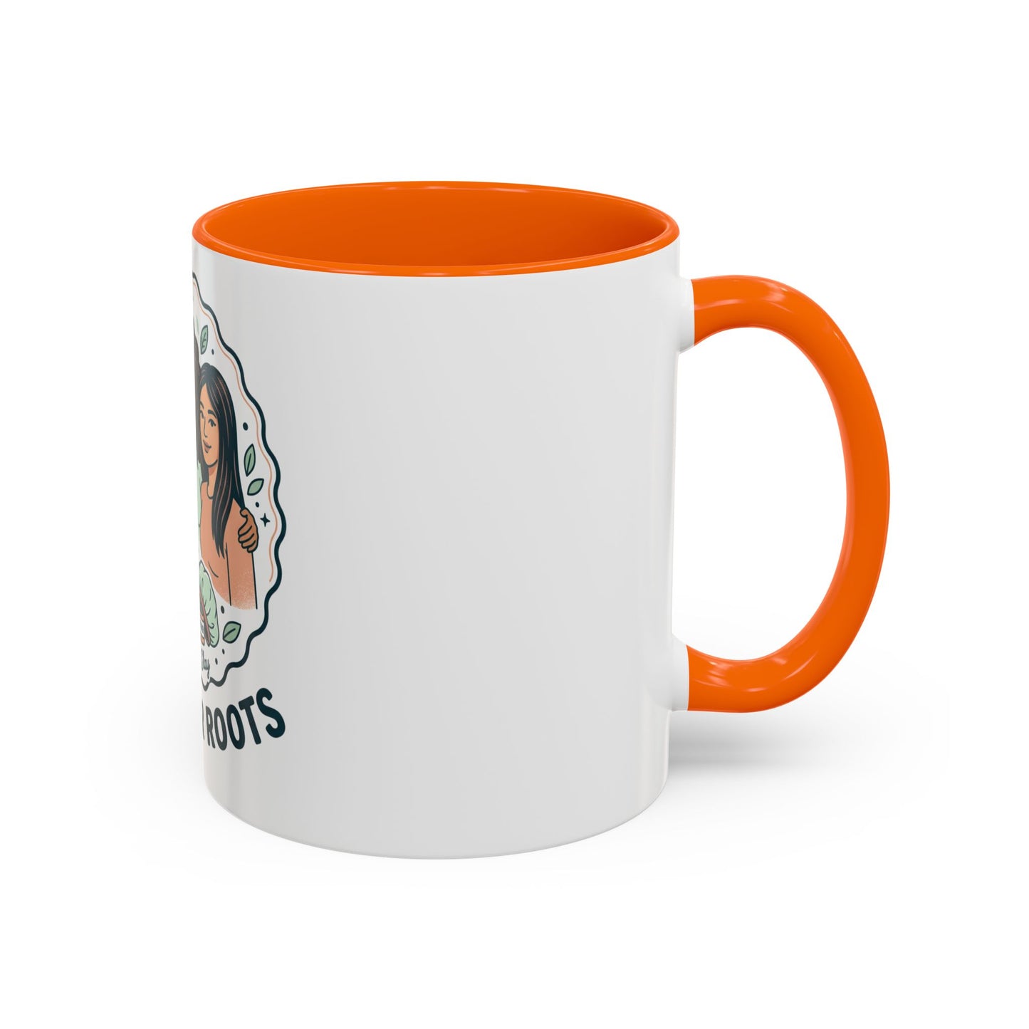 Love Your Roots Coffee Mug — Women’s Natural Hair Care Illustration (11/15oz)