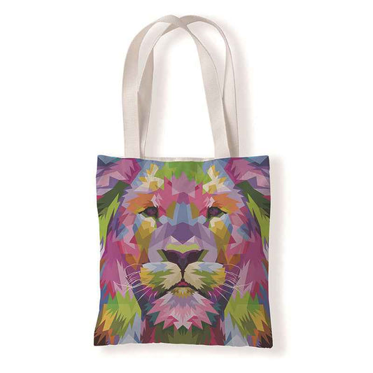 Colorful Animal Print Canvas Bag