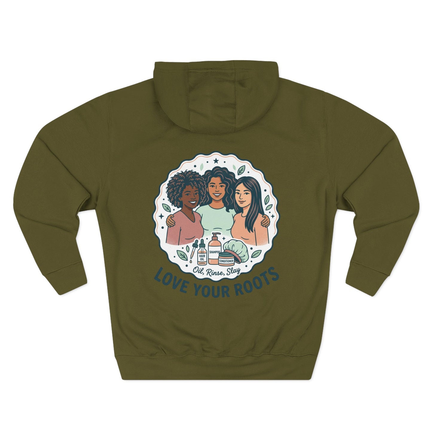 Love Your Roots Hoodie — Women's Multicultural Pride Graphic Pullover