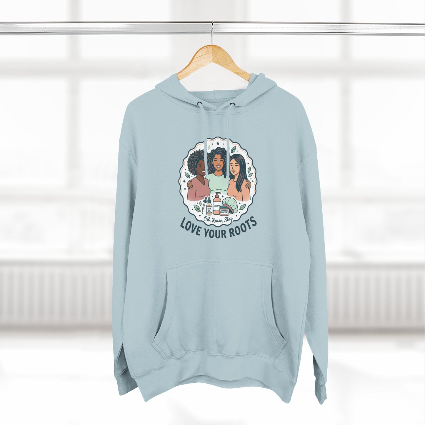 Love Your Roots Hoodie — Women's Multicultural Pride Graphic Pullover