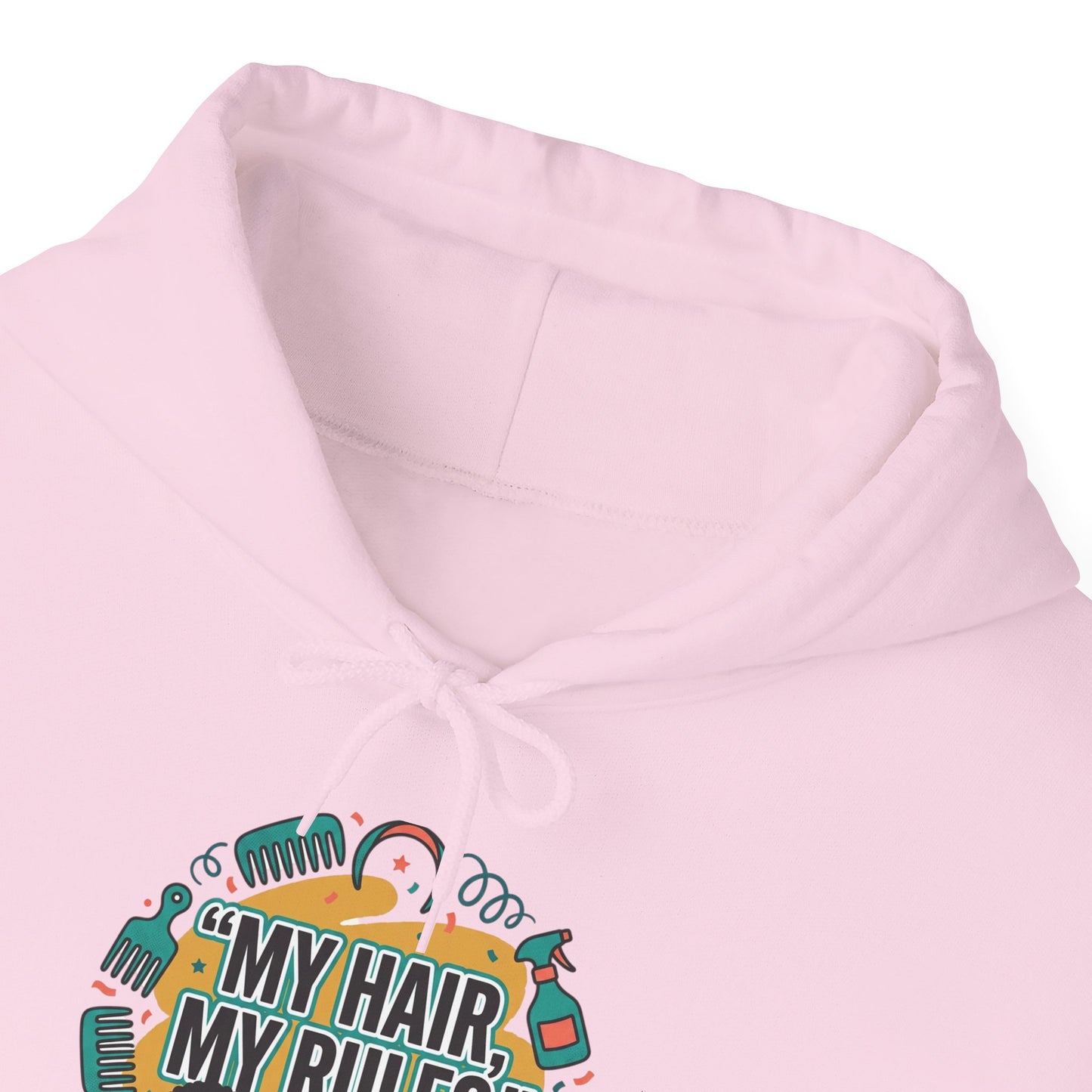 Hoodie — "My Hair, My Rules" Natural Hair Pride Graphic Hoodie