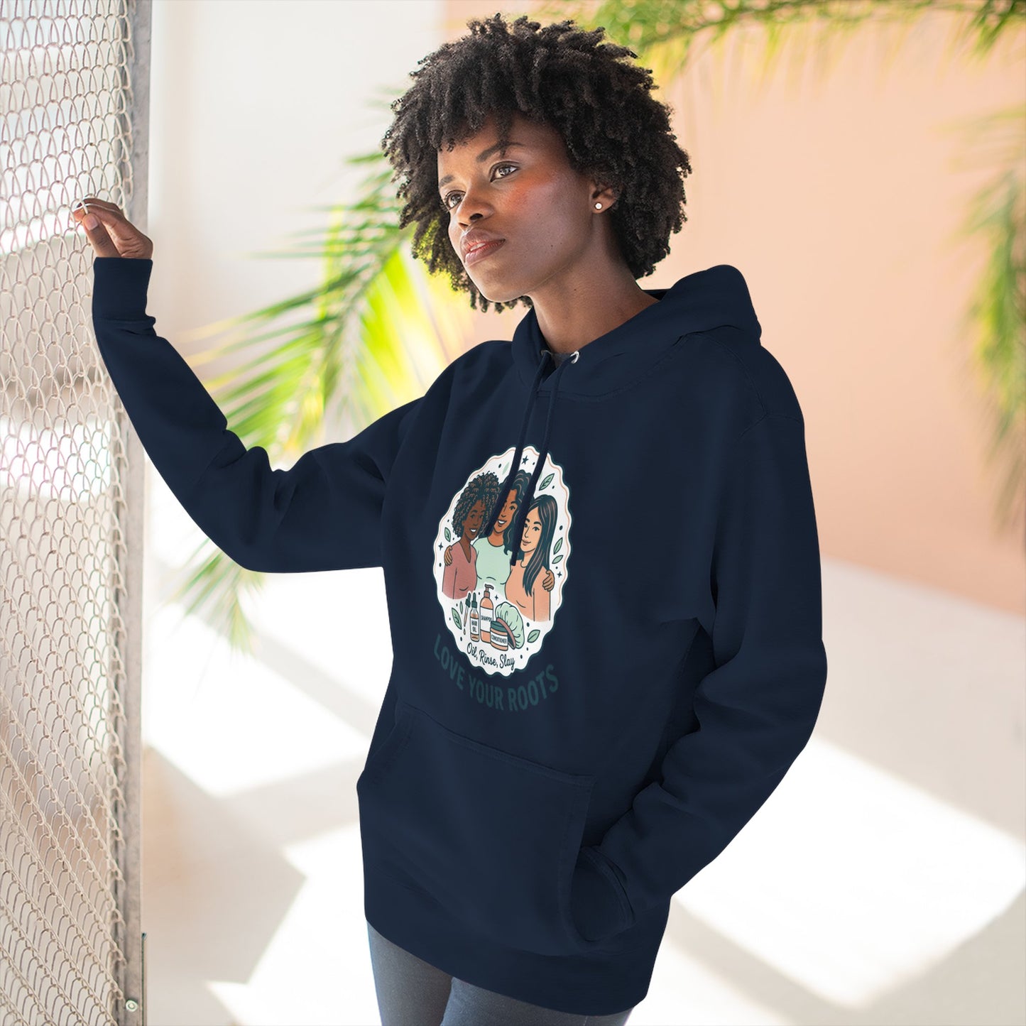 Love Your Roots Hoodie — Women's Multicultural Pride Graphic Pullover