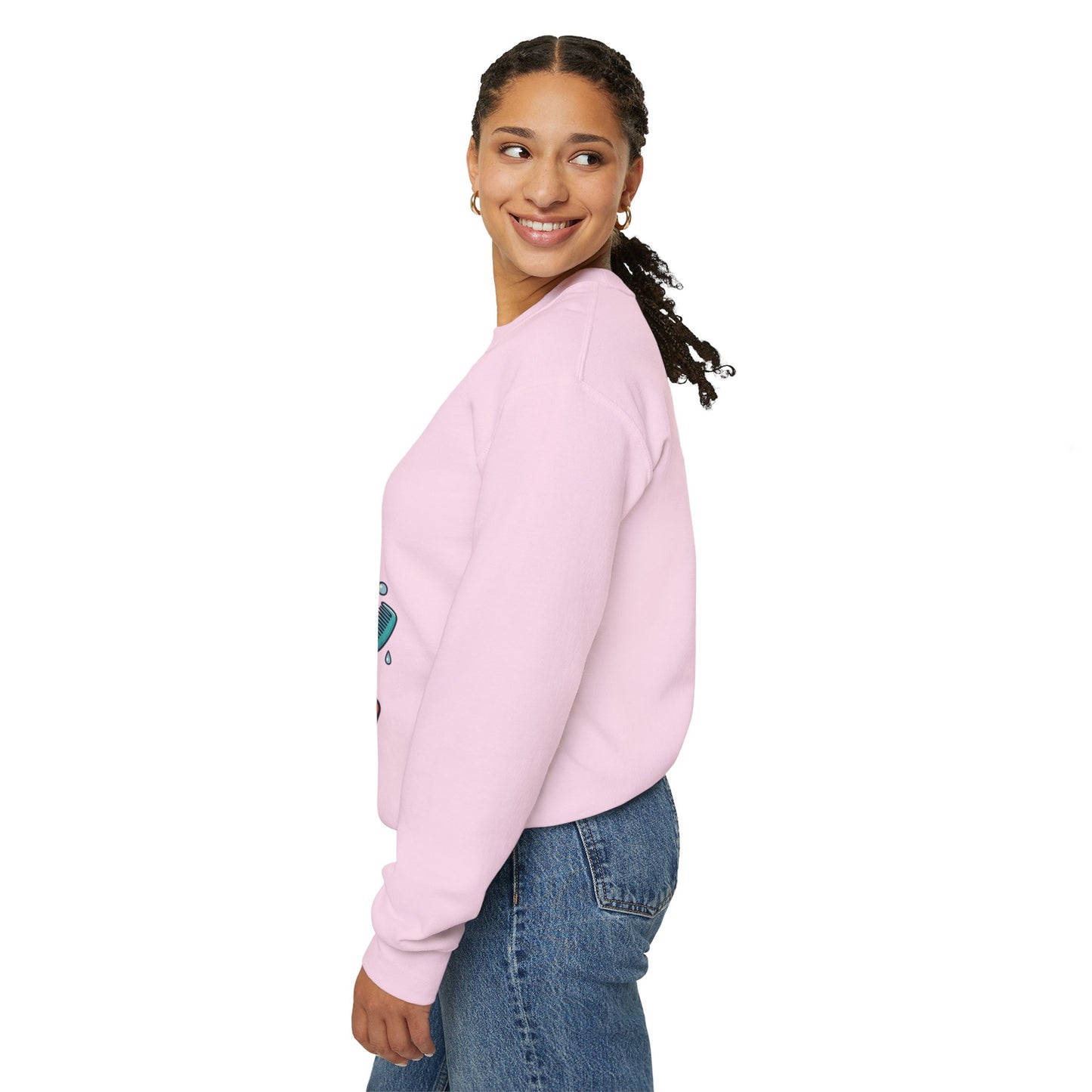 Wash Day Struggles Sweatshirt — Funny Natural Hair Care Crewneck