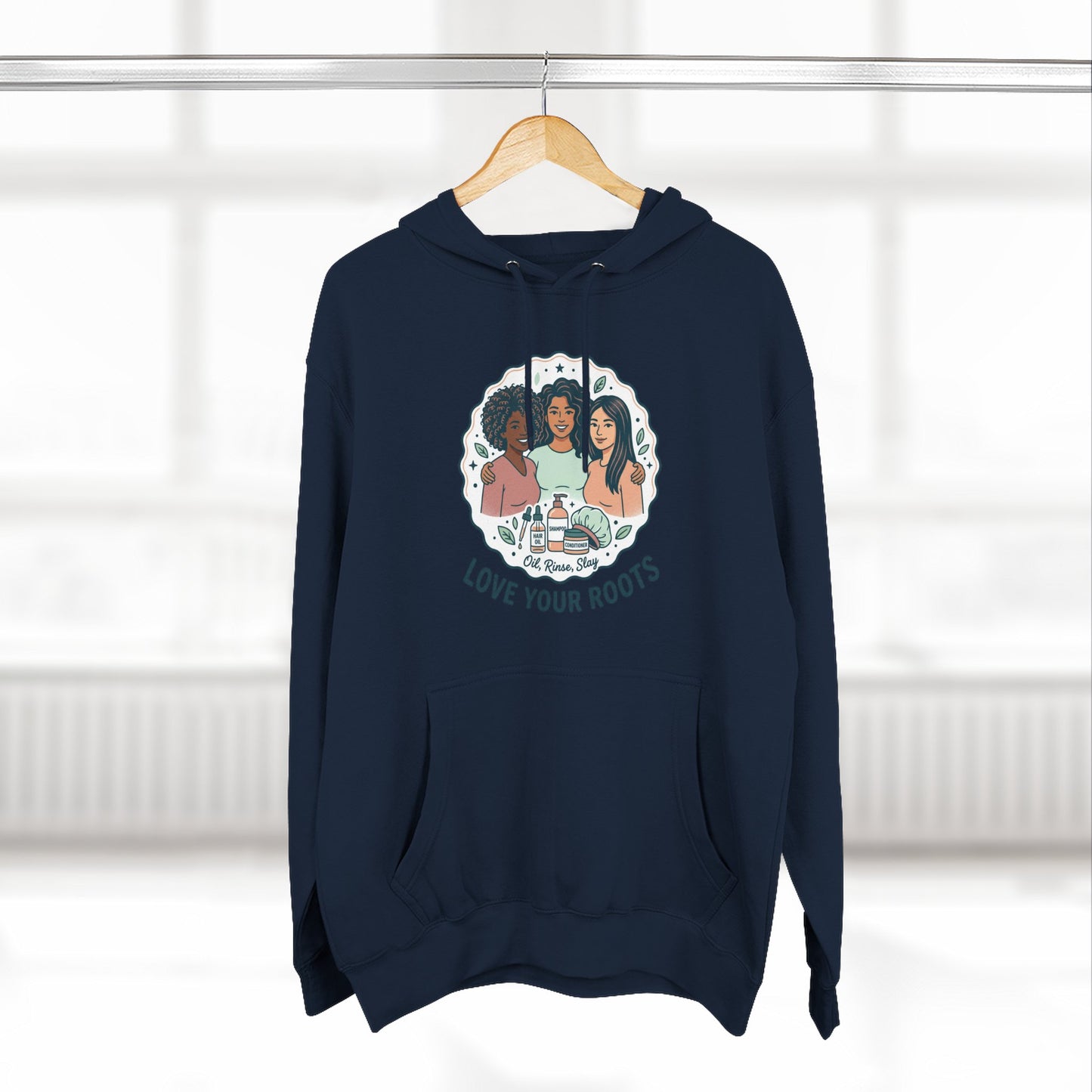 Love Your Roots Hoodie — Women's Multicultural Pride Graphic Pullover