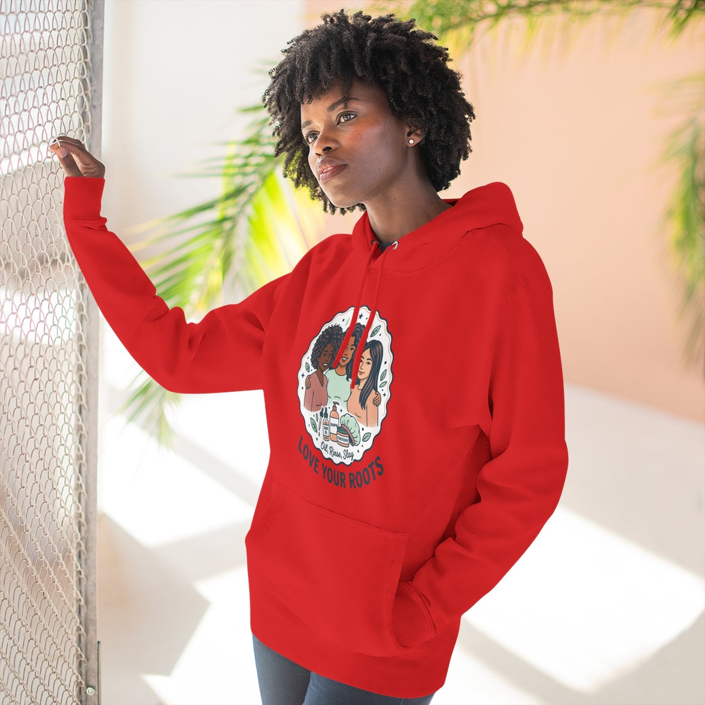 Love Your Roots Hoodie — Women's Multicultural Pride Graphic Pullover