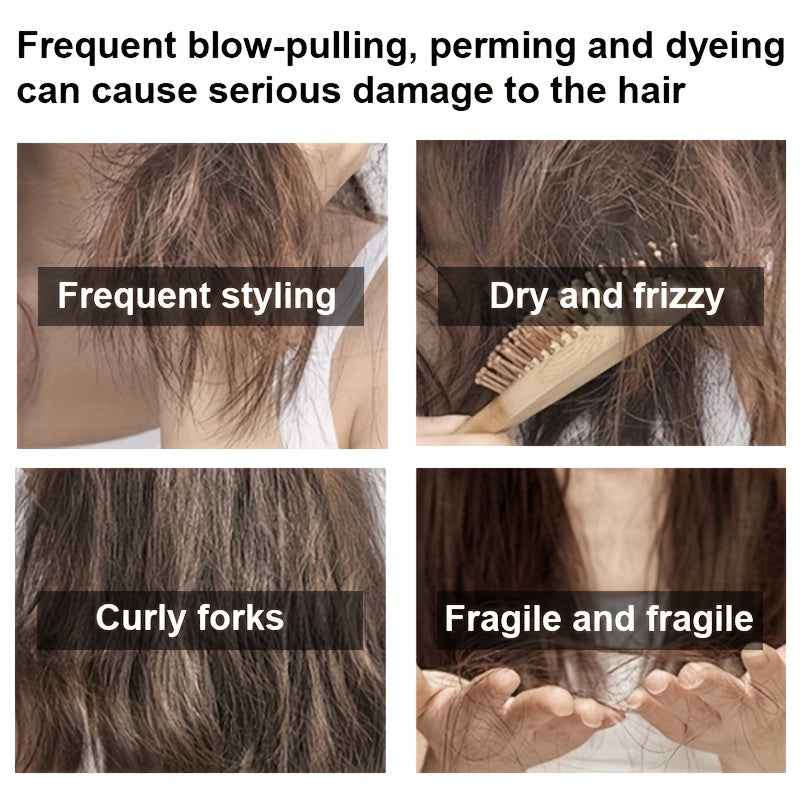 [Natural Batana Hair Care] Four Piece Batana Hair Care Set - Rich in Natural Batana Oil, Deep Cleansing, Gentle and Non Irritating, Making Hair Long-Lasting, Fragrant, Fluffy, Smooth, Hydrated, and More Shiny, Light and Easy