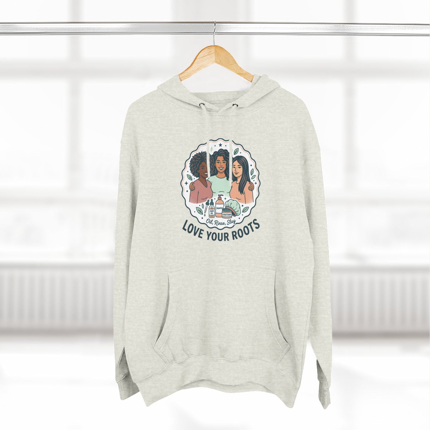 Love Your Roots Hoodie — Women's Multicultural Pride Graphic Pullover