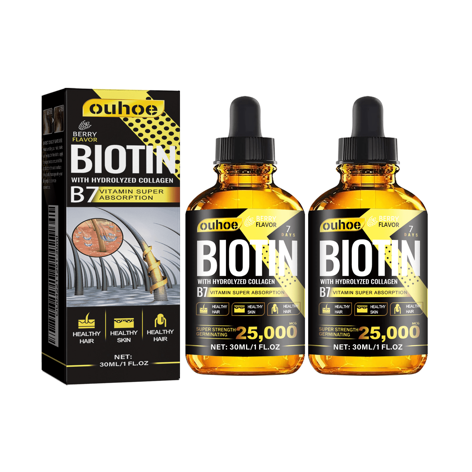 Nourishing Collagen Hair Oil B7 Vitamin – 100ml - NamafadStore