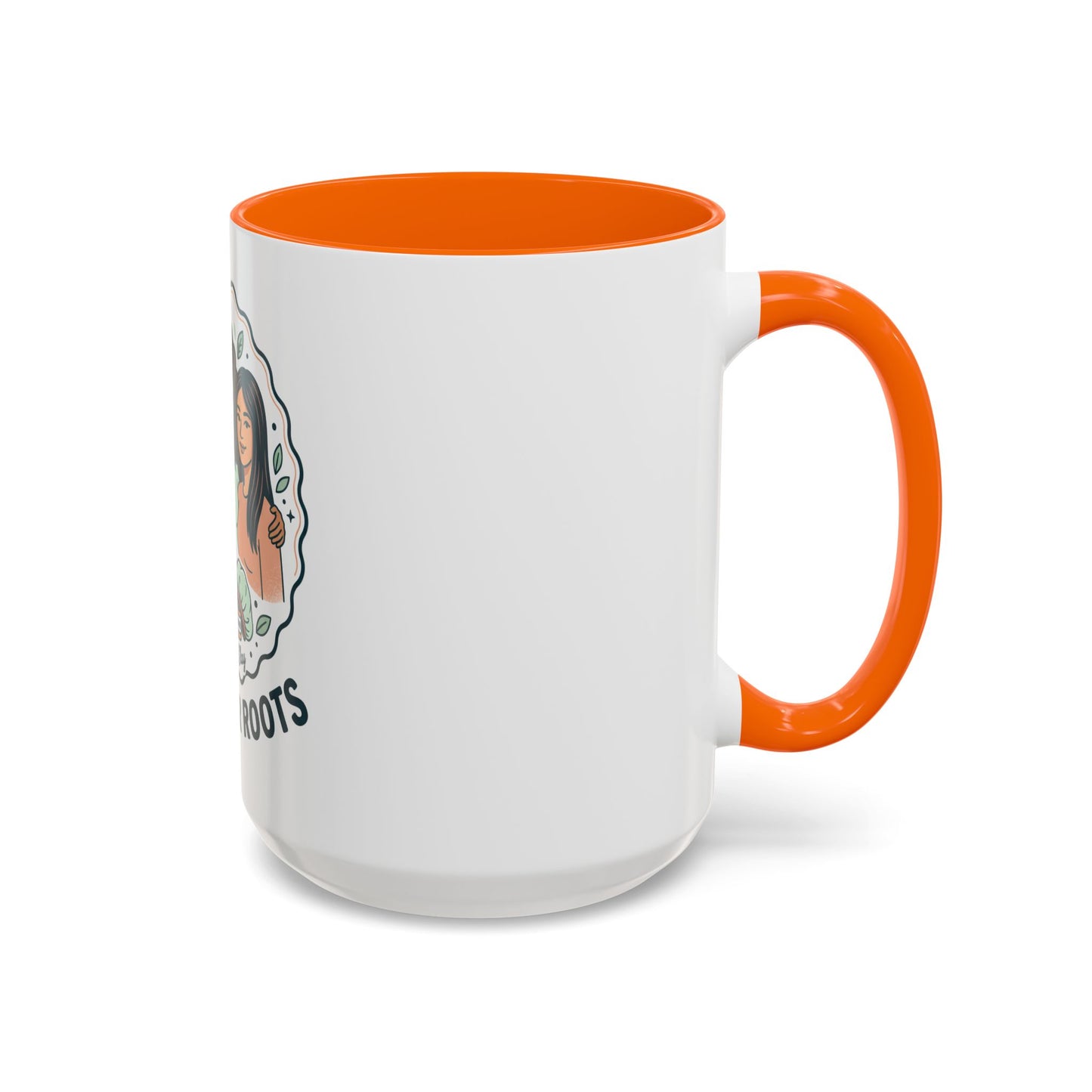 Love Your Roots Coffee Mug — Women’s Natural Hair Care Illustration (11/15oz)