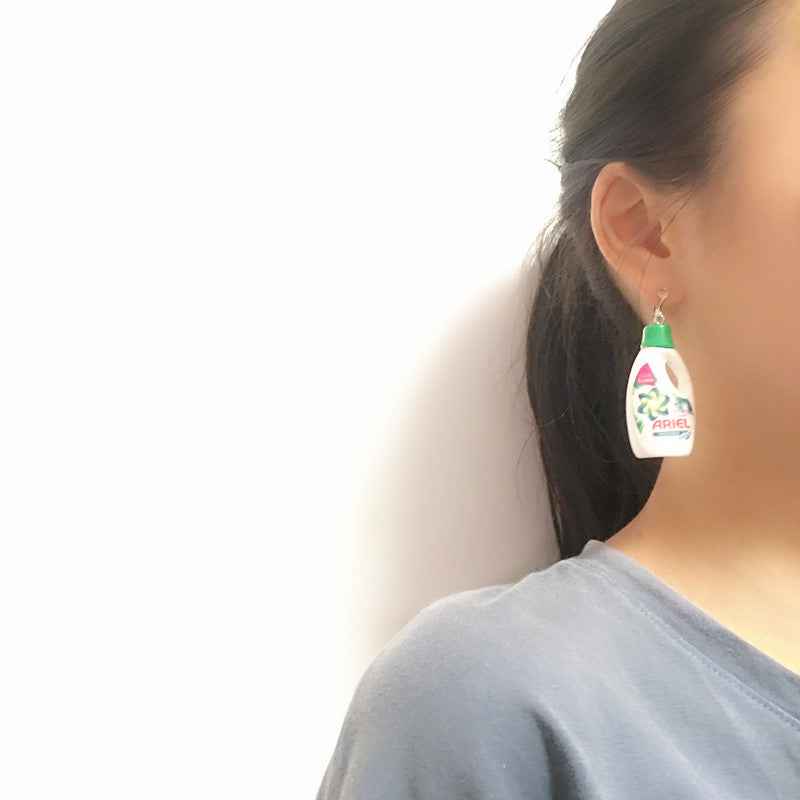 Women Earring Made Cute Girls Eardrop Funny Gift Sweet Handmade Cartoons Mini Fruit Drink Ham Sausage Toothpaste Shampoo