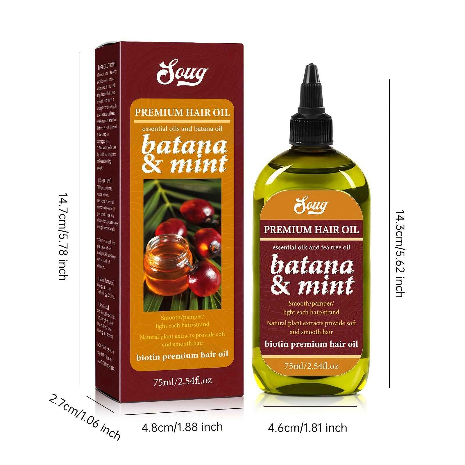 [Unisex Moisturizing Hair Care] 1 Bottle Unisex Adult Hair Care Oil, 75ml/2.54fl.oz - Pure Argan Oil with Tea Tree, Moisturizing & Smoothing, Suitable for All Hair Types, Enhances Gloss & Shine, Ideal Christmas Gift