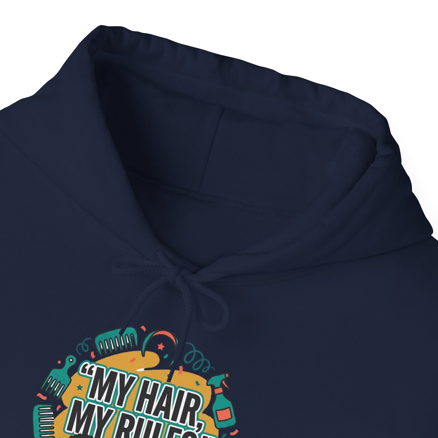 Hoodie — "My Hair, My Rules" Natural Hair Pride Graphic Hoodie