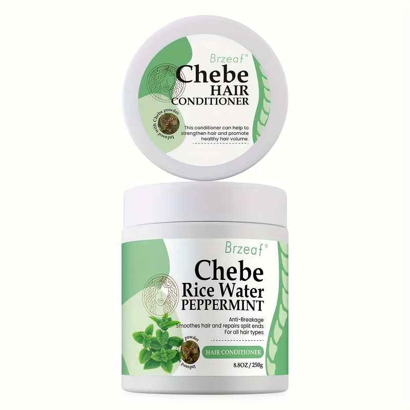 [Moisturizing Chebe Leave In] Super Moisturizing Chebe Leave In Conditioner - 250g (8.8 OZ) with Rice Water & Chebe Powder, Deter Hair Breakage