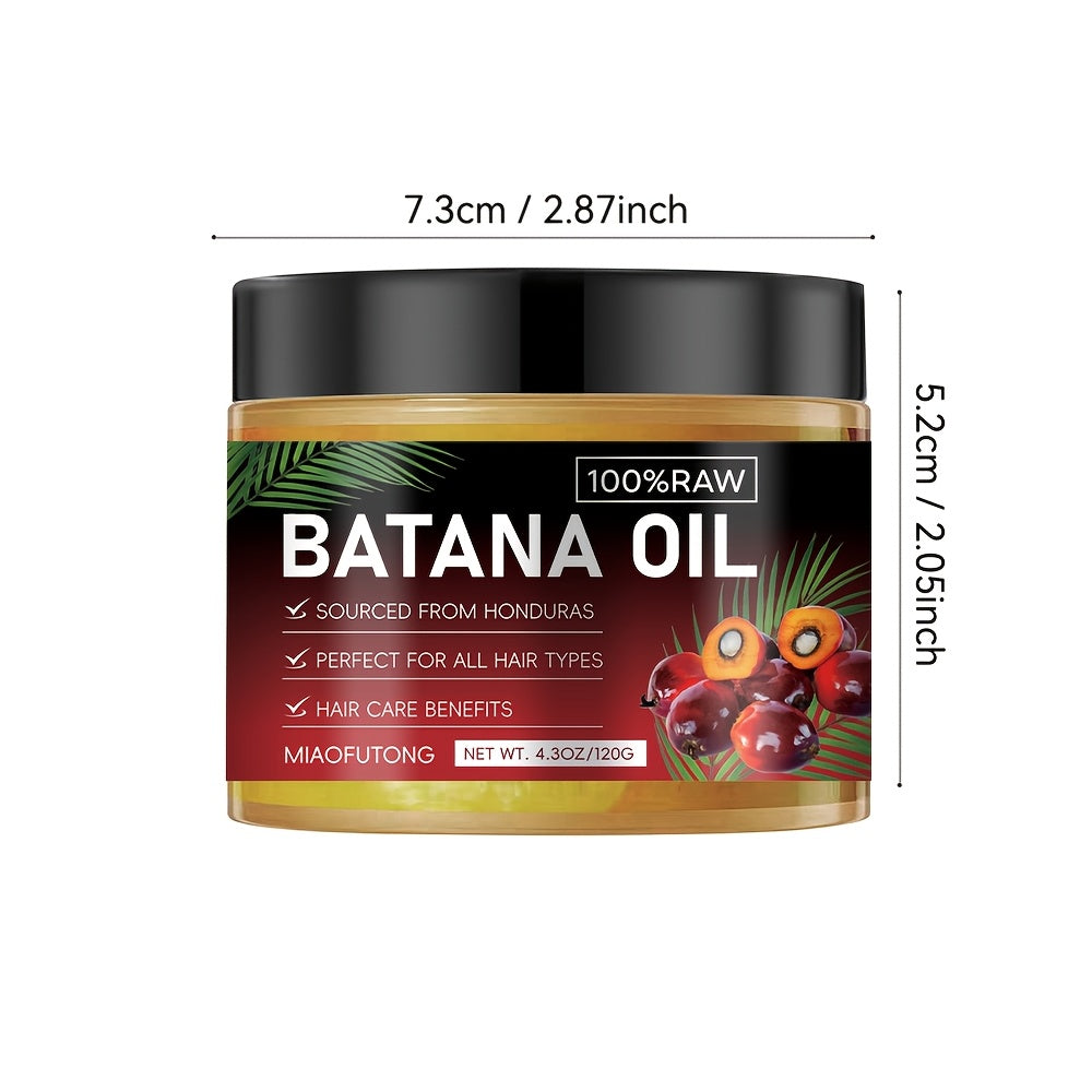[Honduras Batana Hair Oil] 2pcs Honduras Batana Hair Oil, pure cold-pressed extract, unrefined, moisturizes the scalp and hair, strengthens hair, prevents breakage and split ends, enhances shine, suitable for dry, damaged hai
