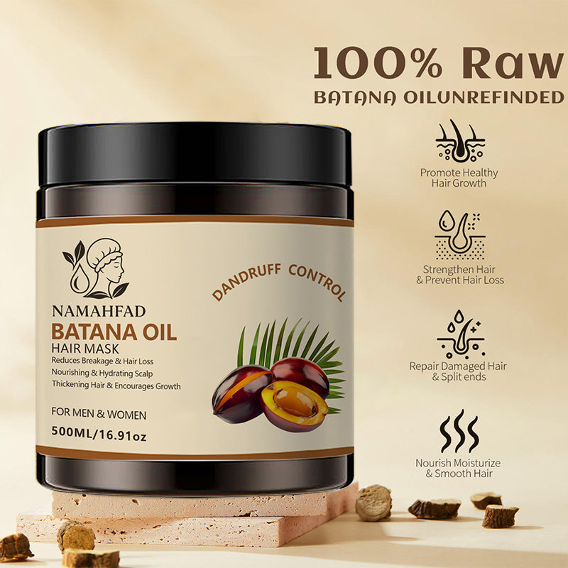 Namahfad Batana Hair Mask & Hair Oil Set – Deep Hydration, Thickening & Breakage Repair | Pure Batana Oil