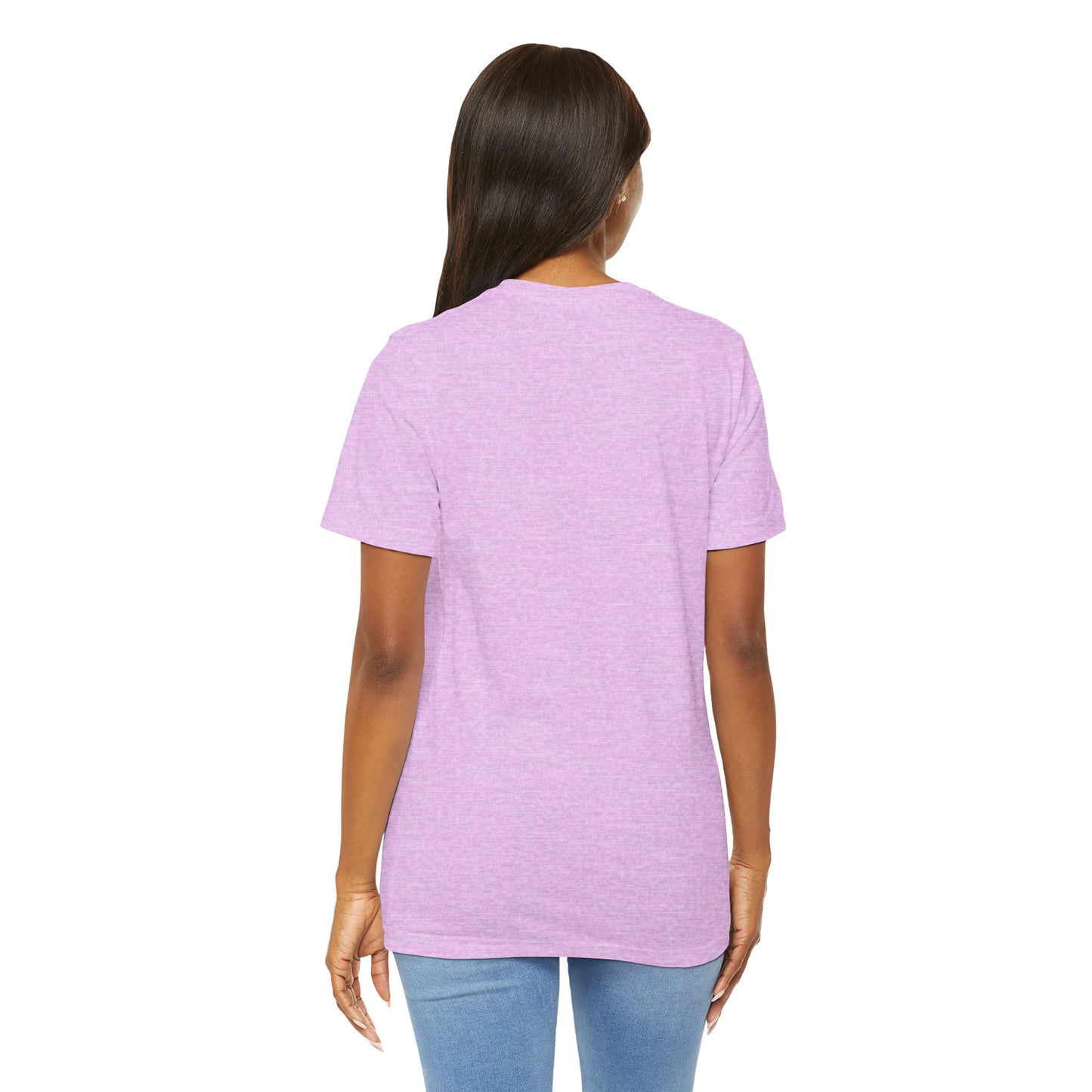 Floral Crown Fashion Tee — Glam Portrait Shirt with Purple Bloom Design