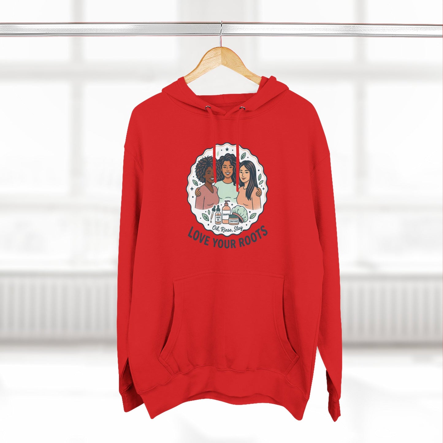 Love Your Roots Hoodie — Women's Multicultural Pride Graphic Pullover