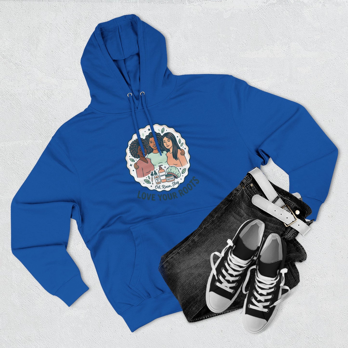 Love Your Roots Hoodie — Women's Multicultural Pride Graphic Pullover