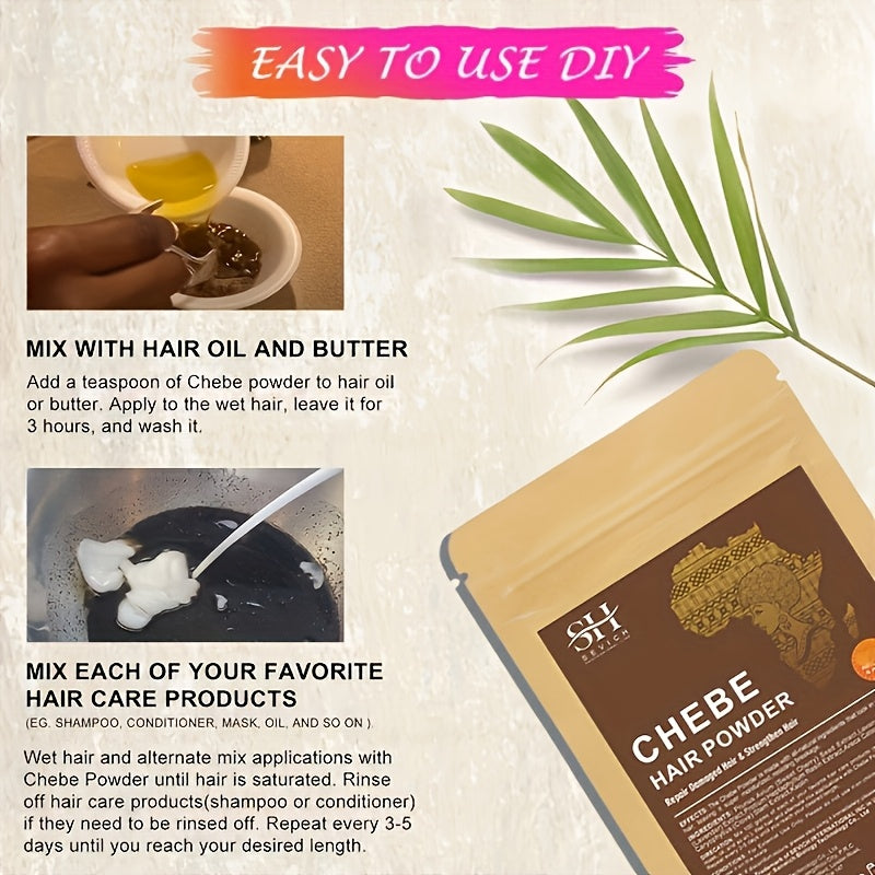 [Chebe Set] African Chebe Powder & Chebe Butter Set for All Hair Types | Fortifies Hair, Hair Care