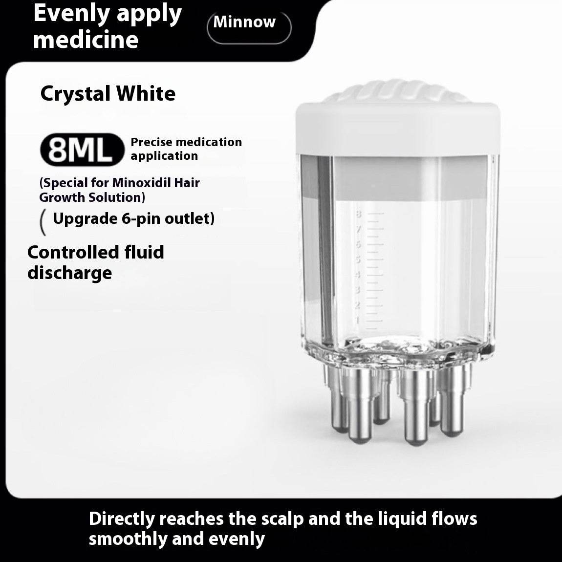 Hair Growth Inhaler Comb Hexagonal Ball Massage Comb with Essential Oil Liquid Guide for Hair Fixing - NamafadStore