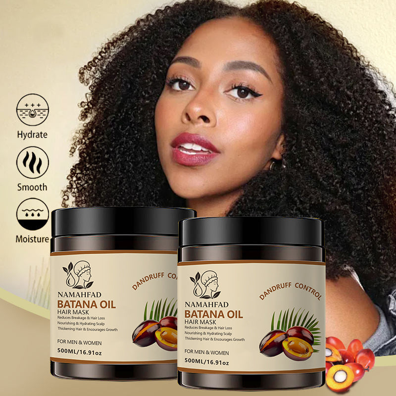 Namahfad Batana Hair Mask & Hair Oil Set – Deep Hydration, Thickening & Breakage Repair | Pure Batana Oil