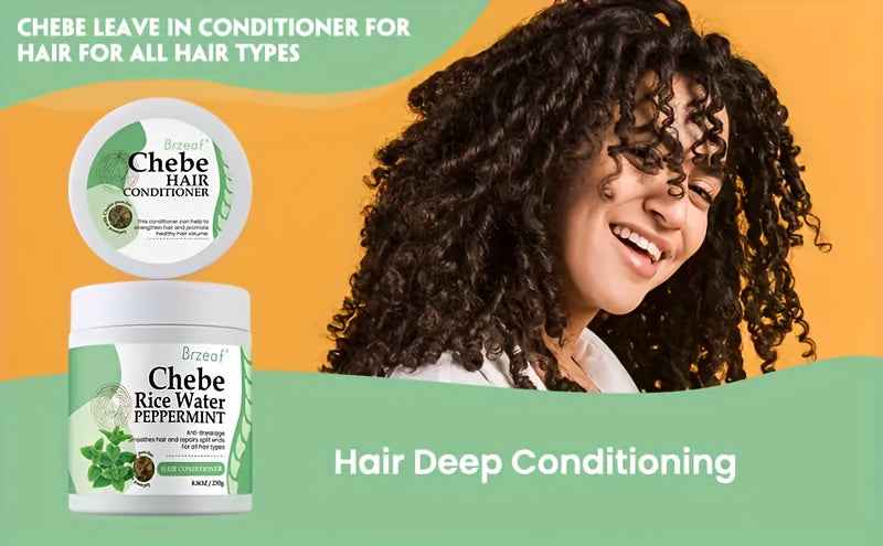[Moisturizing Chebe Leave In] Super Moisturizing Chebe Leave In Conditioner - 250g (8.8 OZ) with Rice Water & Chebe Powder, Deter Hair Breakage