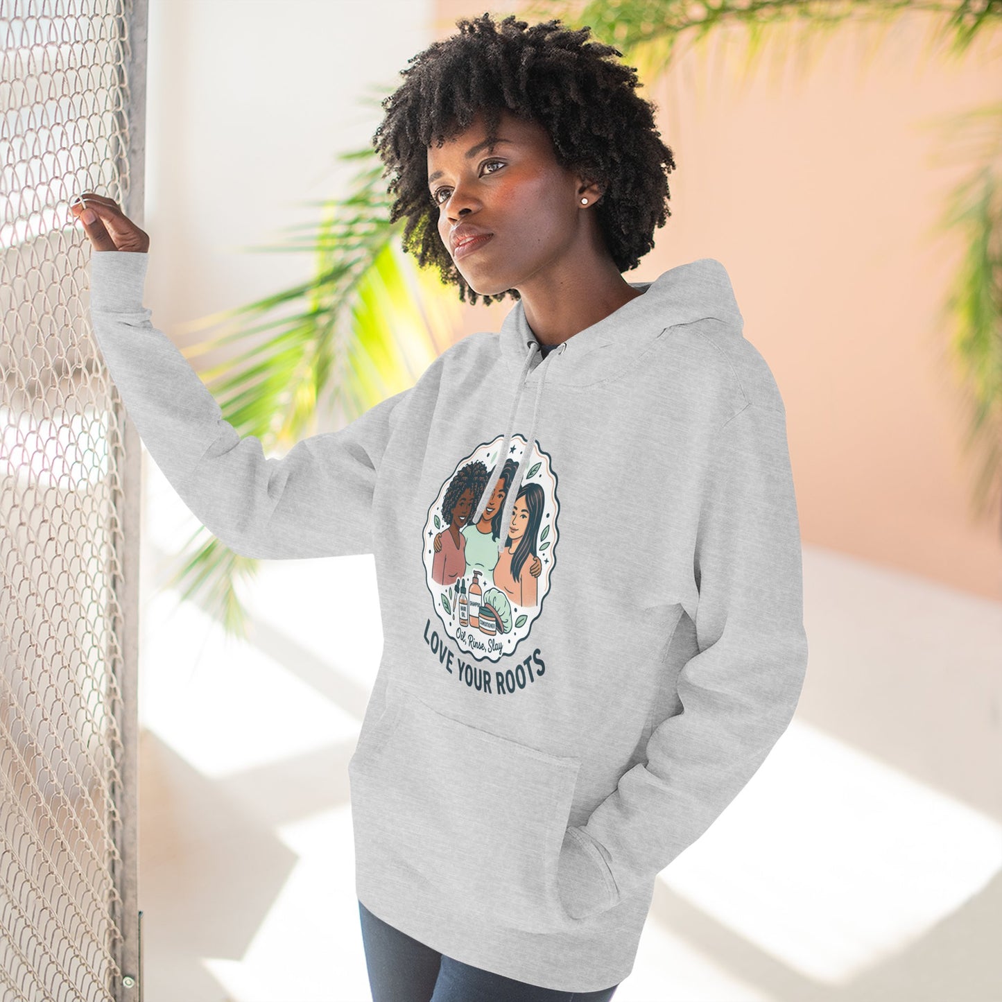 Love Your Roots Hoodie — Women's Multicultural Pride Graphic Pullover