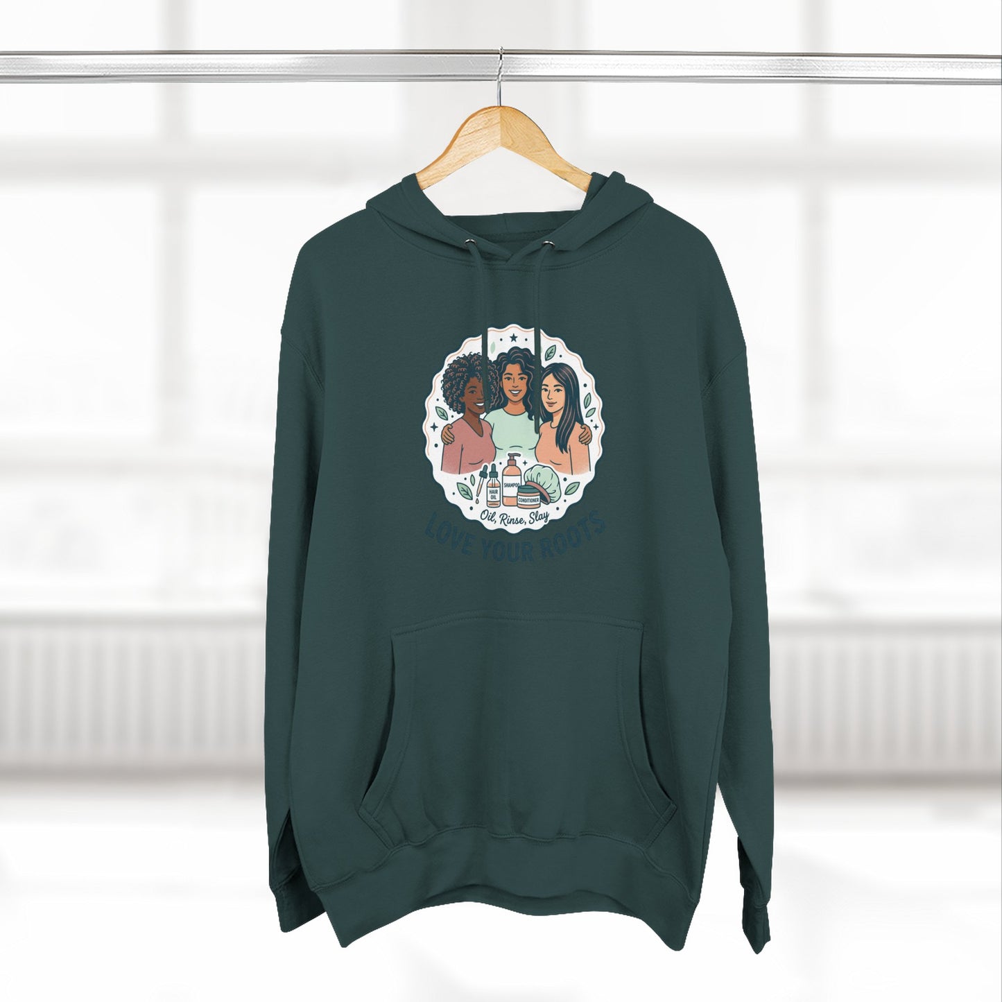 Love Your Roots Hoodie — Women's Multicultural Pride Graphic Pullover