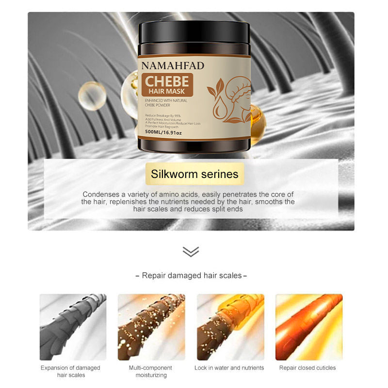 Namahfad Chebe Hair Mask & Growth Oil Set – Deep Moisture, Strengthening & Breakage Reduction | Natural Chebe Powder Extracts