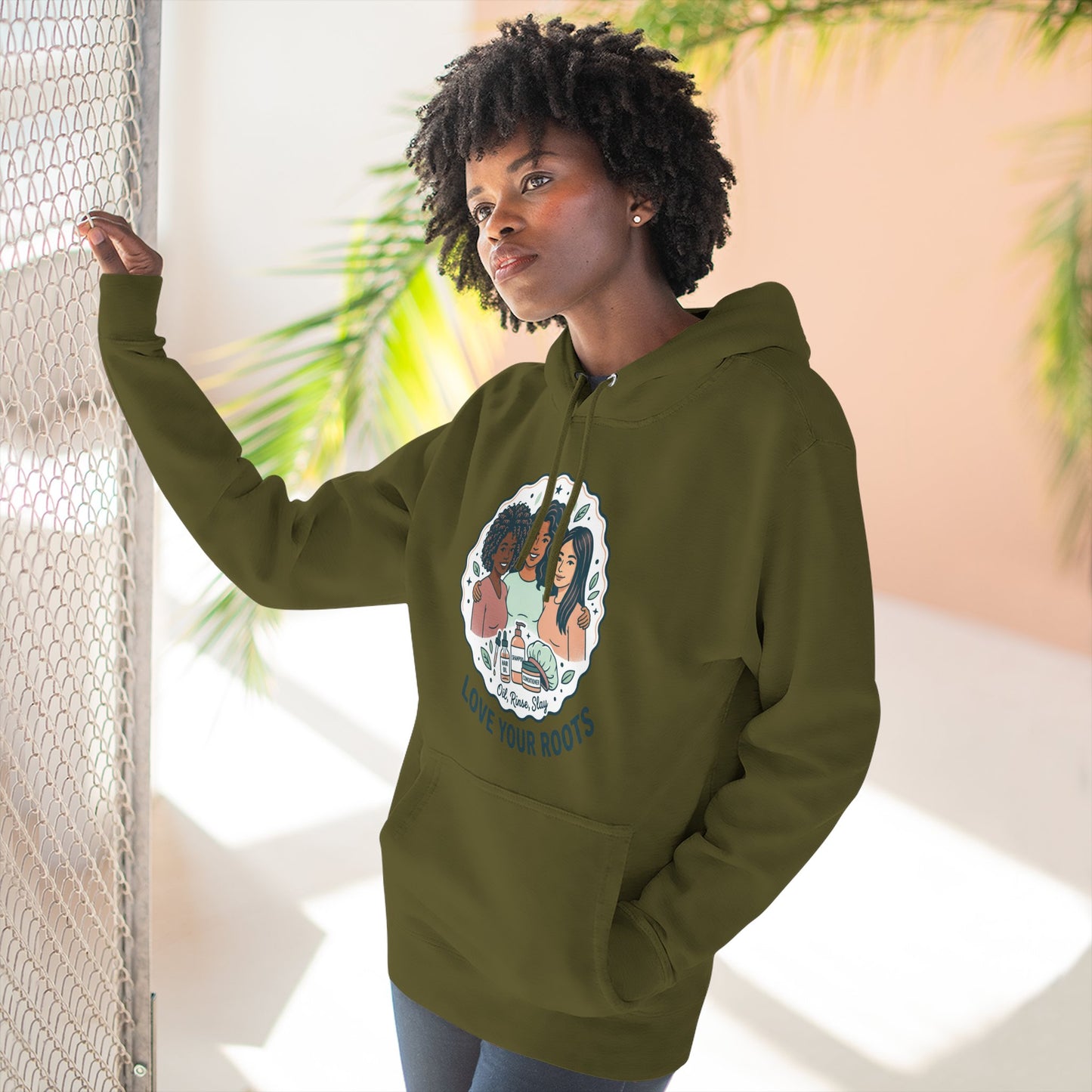 Love Your Roots Hoodie — Women's Multicultural Pride Graphic Pullover