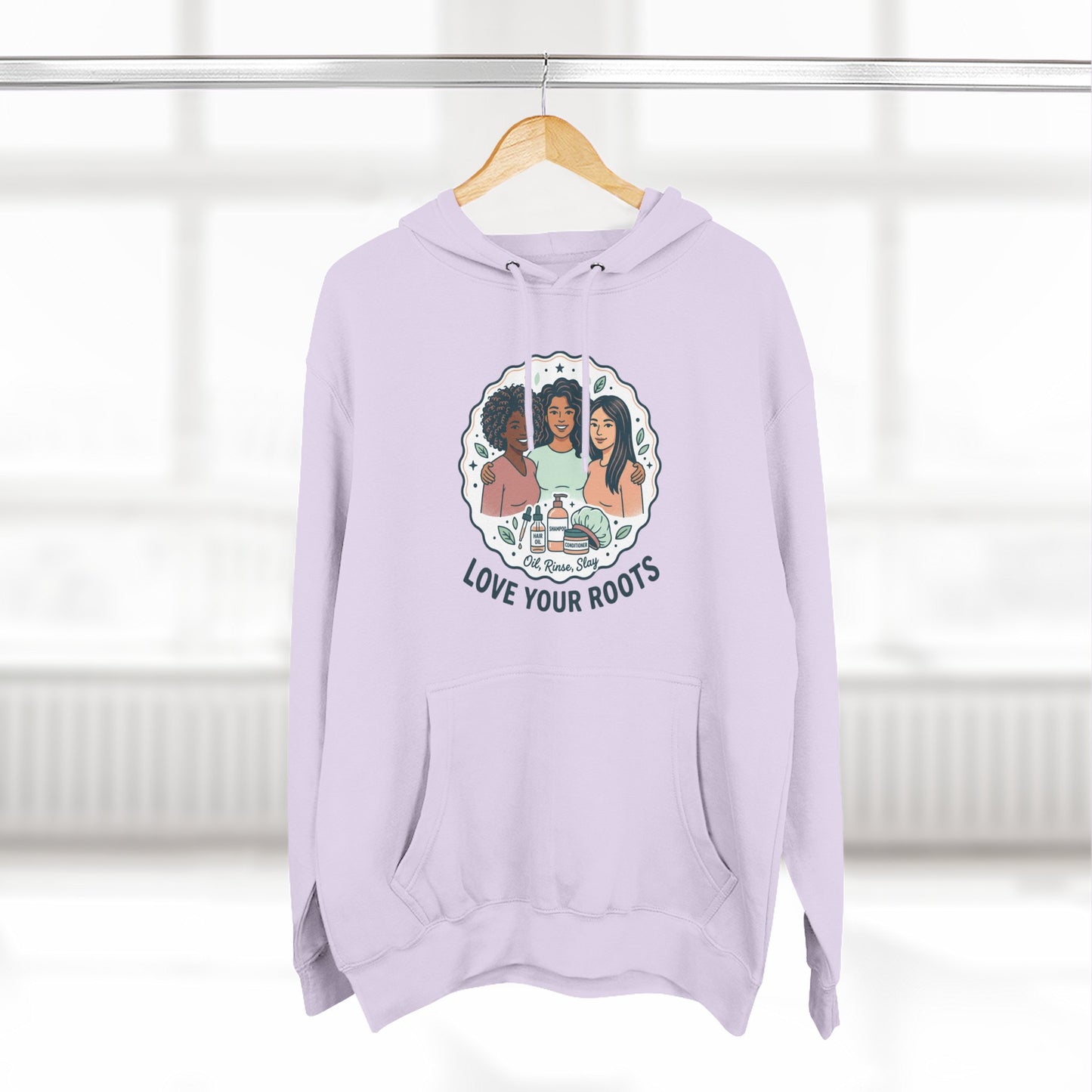 Love Your Roots Hoodie — Women's Multicultural Pride Graphic Pullover