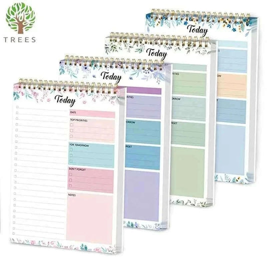 52 sheets To Do List Notepad Undated Daily Planner with Hourly Schedule for Task Management Notebook for Work