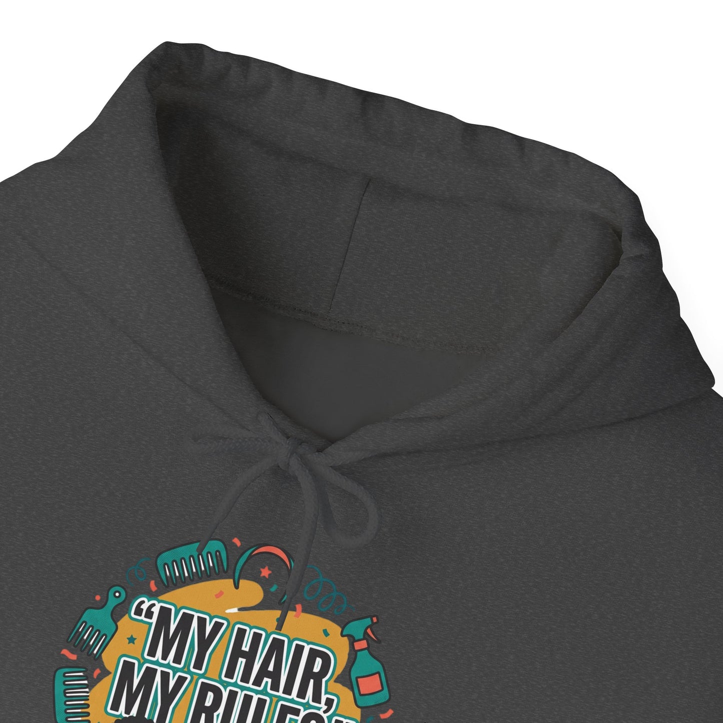 Hoodie — "My Hair, My Rules" Natural Hair Pride Graphic Hoodie