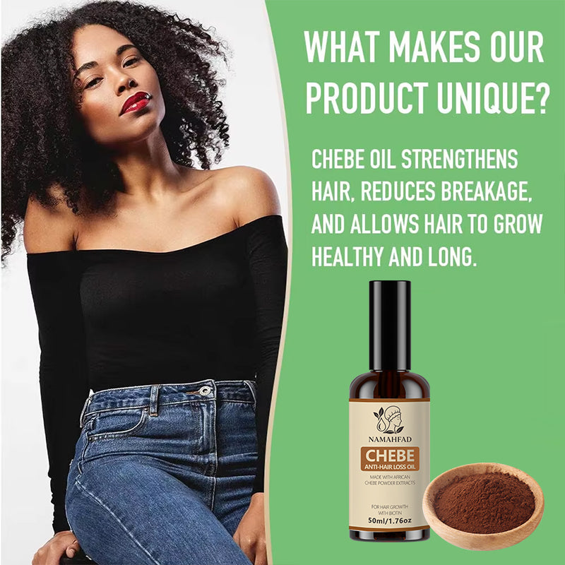 Namahfad Chebe Hair Mask & Growth Oil Set – Deep Moisture, Strengthening & Breakage Reduction | Natural Chebe Powder Extracts