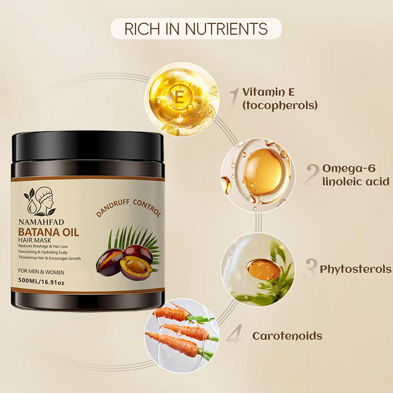 Namahfad Batana Hair Mask & Hair Oil Set – Deep Hydration, Thickening & Breakage Repair | Pure Batana Oil