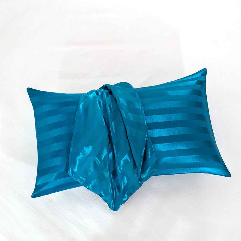 Satin Stripe Envelope Pillowcase – Soft Luxury Bedding for Women
