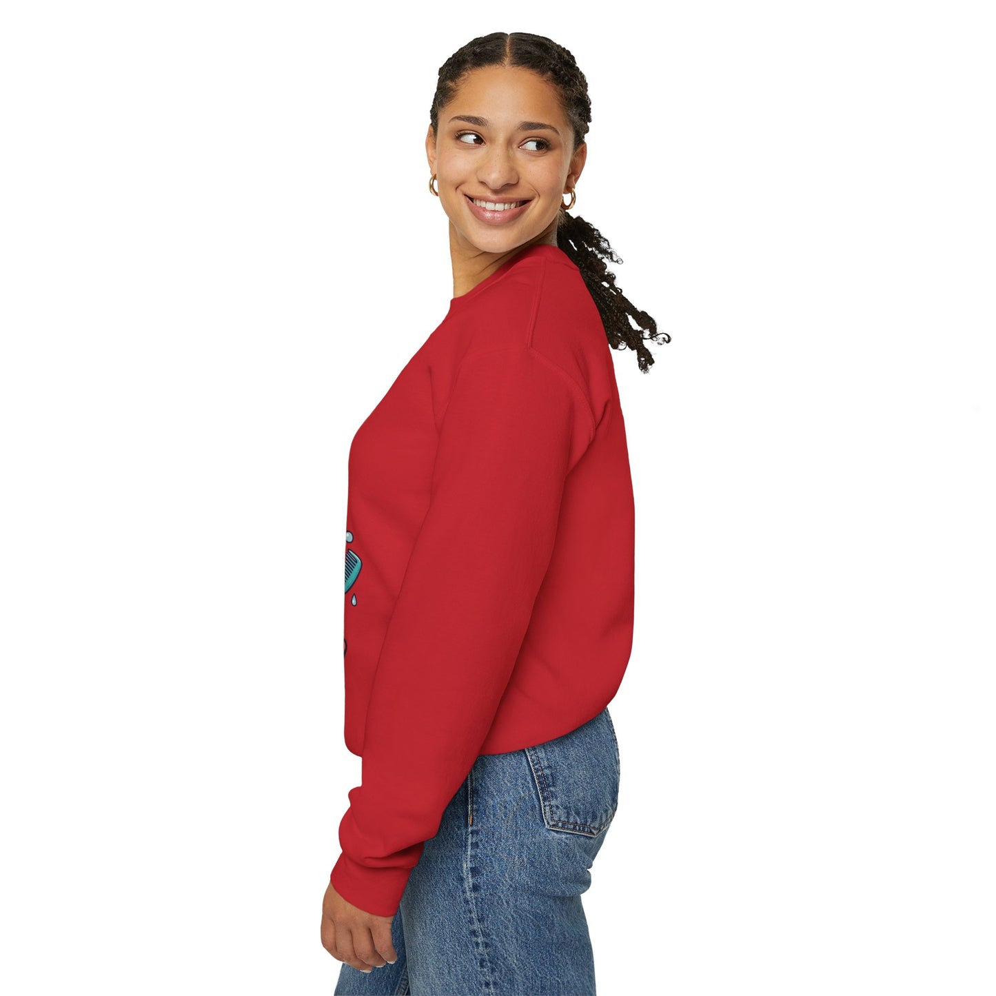 Wash Day Struggles Sweatshirt — Funny Natural Hair Care Crewneck