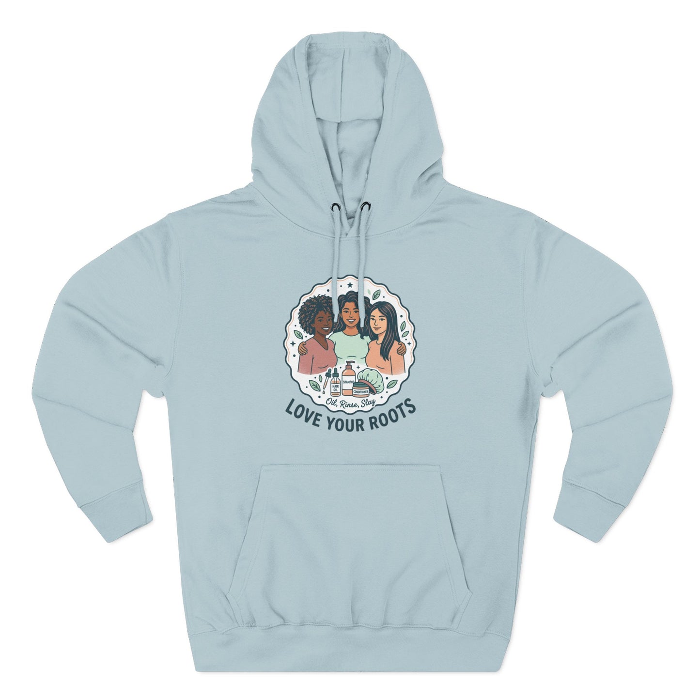 Love Your Roots Hoodie — Women's Multicultural Pride Graphic Pullover