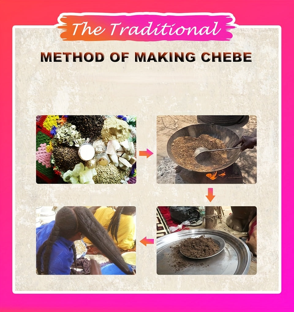 [Chebe Set] African Chebe Powder & Chebe Butter Set for All Hair Types | Fortifies Hair, Hair Care