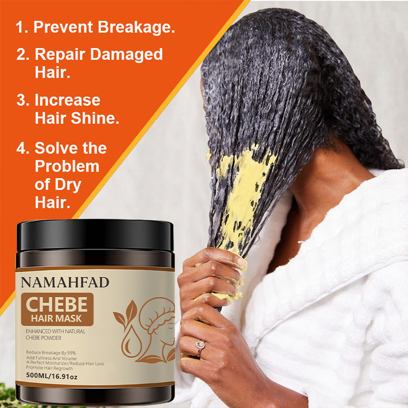 Namahfad Chebe Hair Mask & Growth Oil Set – Deep Moisture, Strengthening & Breakage Reduction | Natural Chebe Powder Extracts