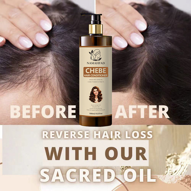 Namahfad Chebe Shampoo & Conditioner Set – Strengthening, Anti‑Breakage & Moisturizing | African Chebe Powder Extracts | Hair Growth & Length Retention