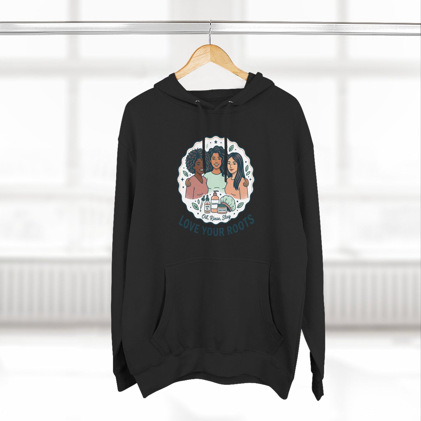 Love Your Roots Hoodie — Women's Multicultural Pride Graphic Pullover