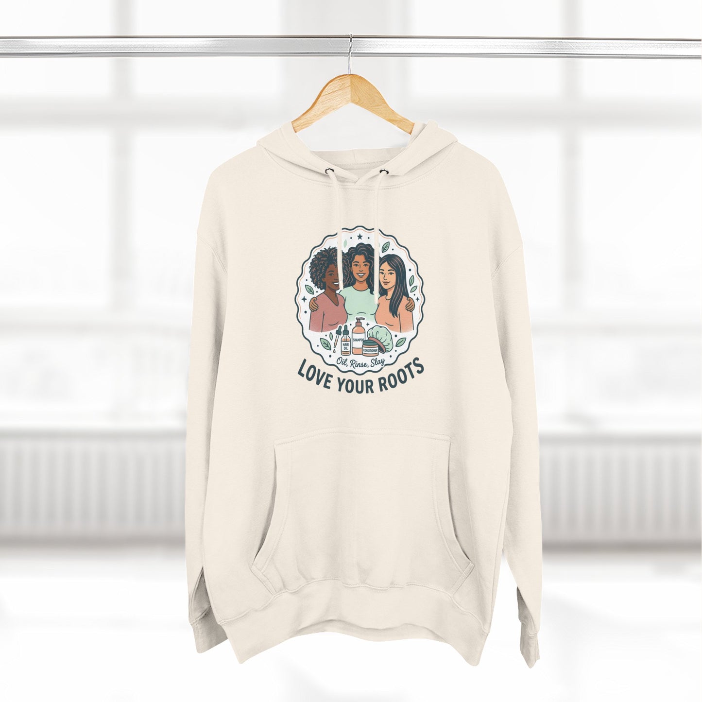 Love Your Roots Hoodie — Women's Multicultural Pride Graphic Pullover