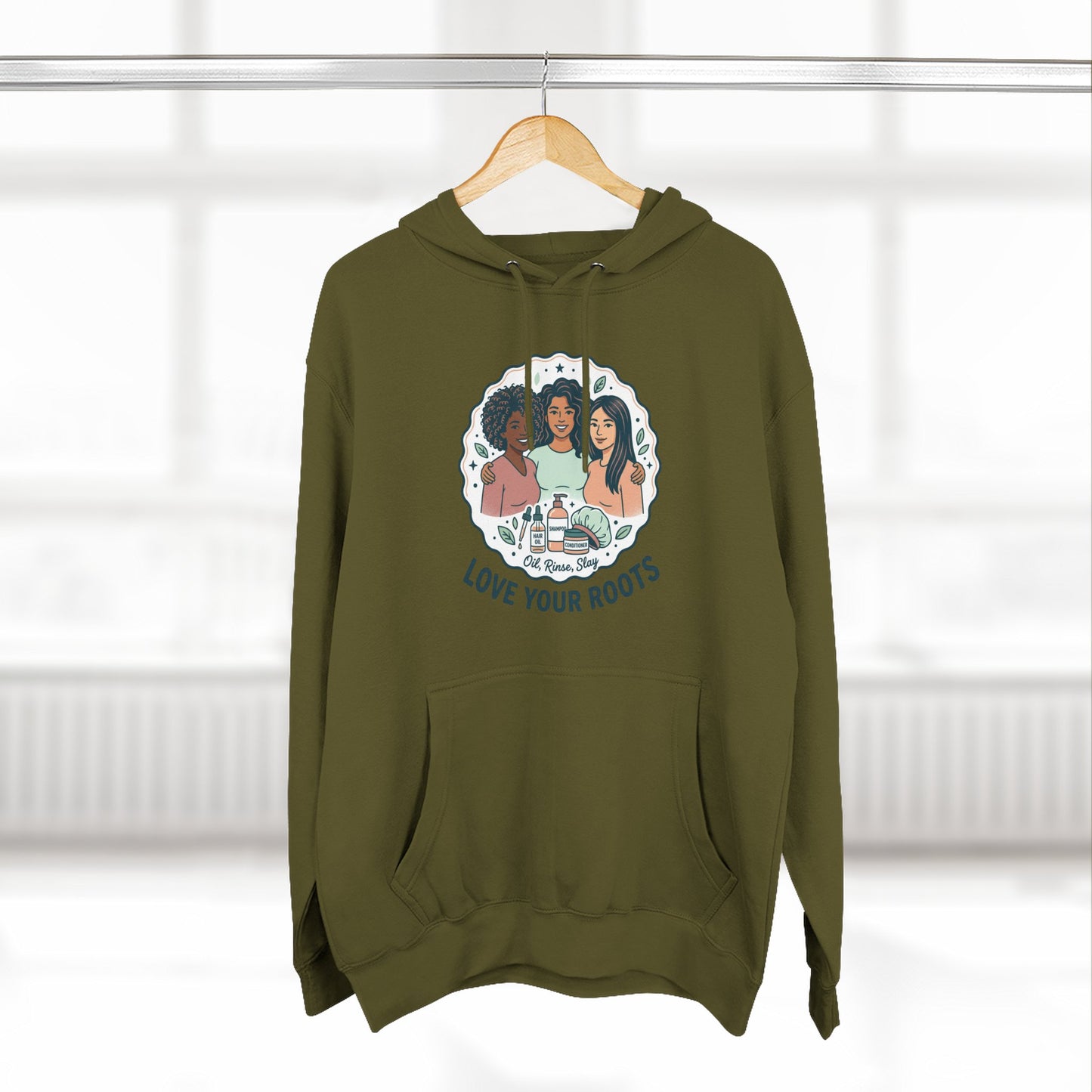 Love Your Roots Hoodie — Women's Multicultural Pride Graphic Pullover