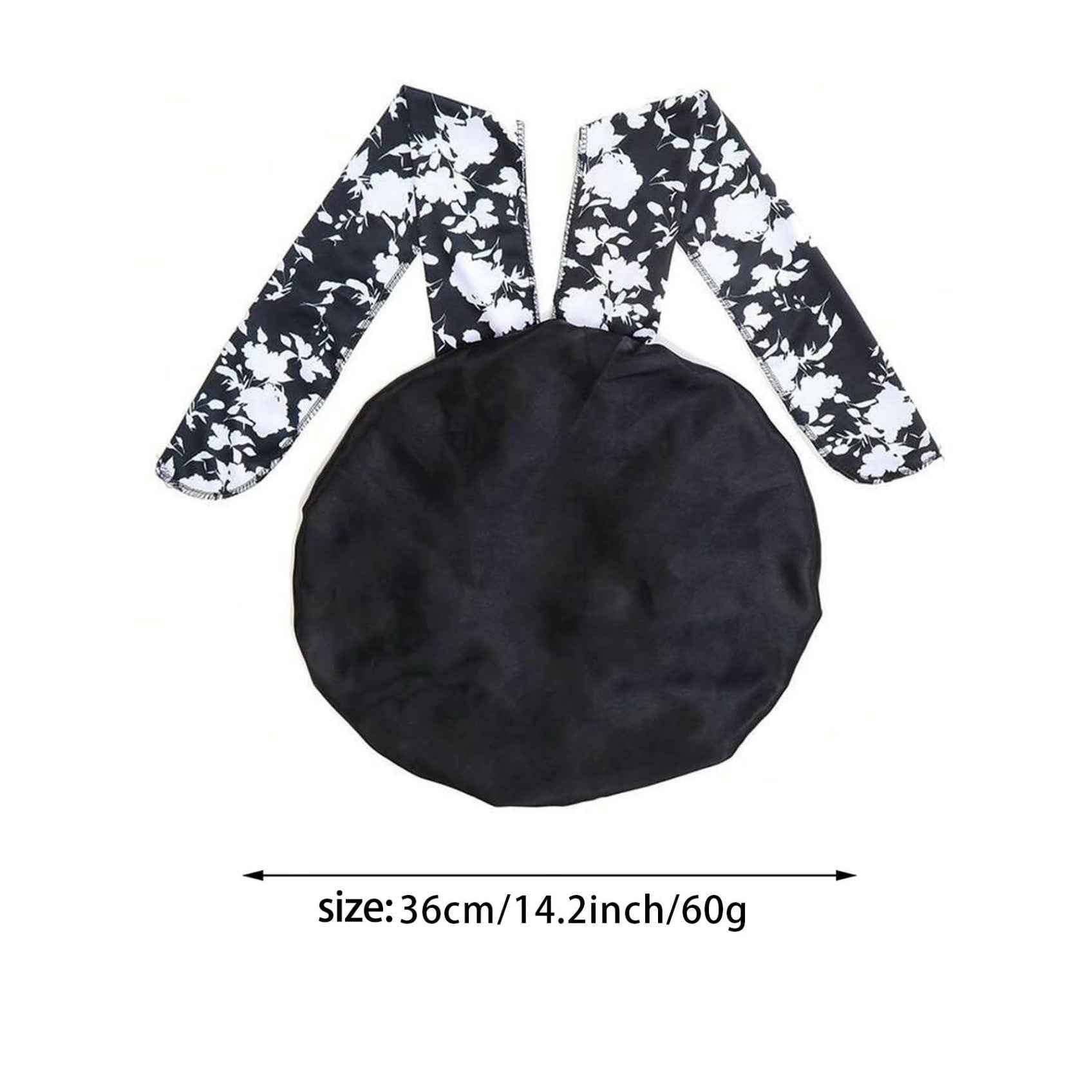 Printed Satin Satin Ladies Enlarged Sleeping Hat Breathable Ladies Sleeping Hat Fixed Adjustable Elastic Shower Cap Bonnet Casual Comfortable Hair Care Bonnet, Soft Sleeping Bonnet for Women & Girls