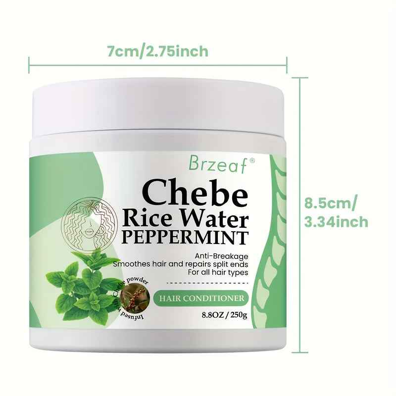 [Moisturizing Chebe Leave In] Super Moisturizing Chebe Leave In Conditioner - 250g (8.8 OZ) with Rice Water & Chebe Powder, Deter Hair Breakage