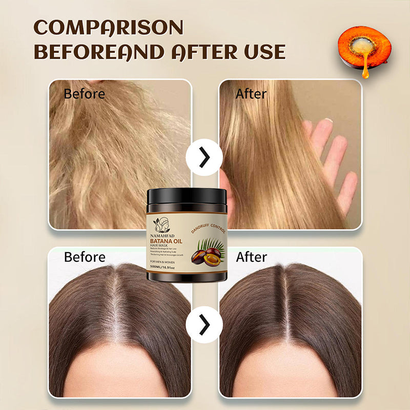 Namahfad Batana Hair Mask & Hair Oil Set – Deep Hydration, Thickening & Breakage Repair | Pure Batana Oil