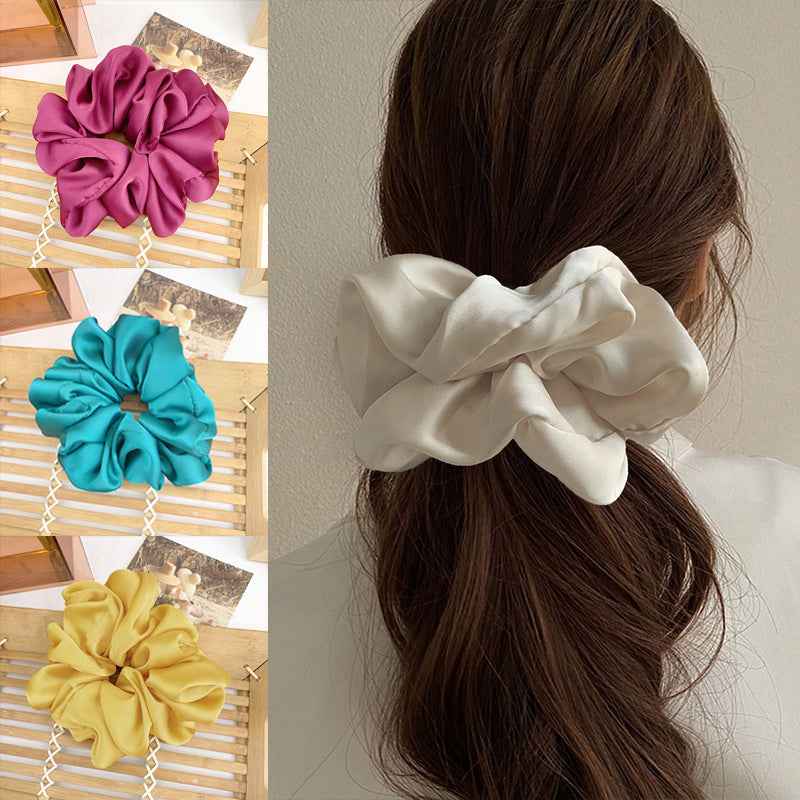 Oversized Satin Headband for Women – Smooth French Style Elegant Hair Band